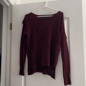 American eagle burgundy sweater